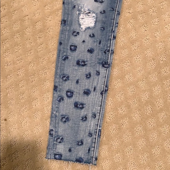 Aqua Animal Print Jeans - Picture 4 of 5
